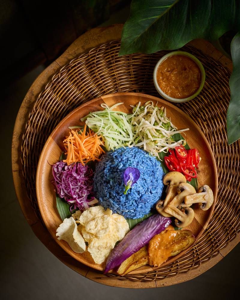 Nasi Kerabu Terung Percik